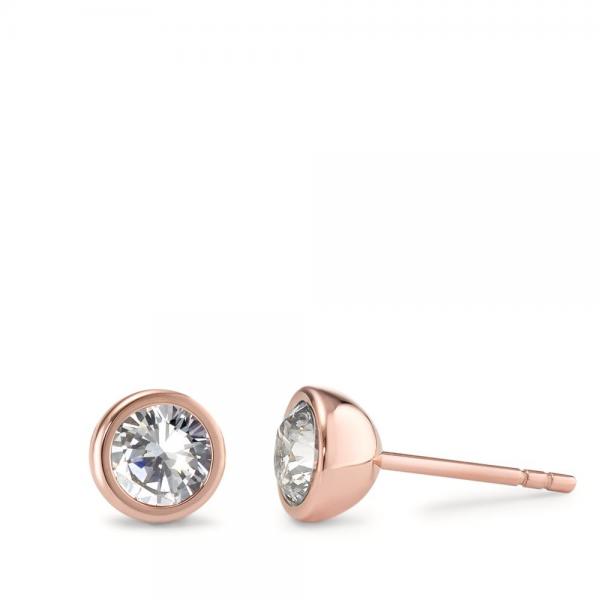 TeNo Ohrstecker Joy Roségold  Edelstahl und Crystal  594018
