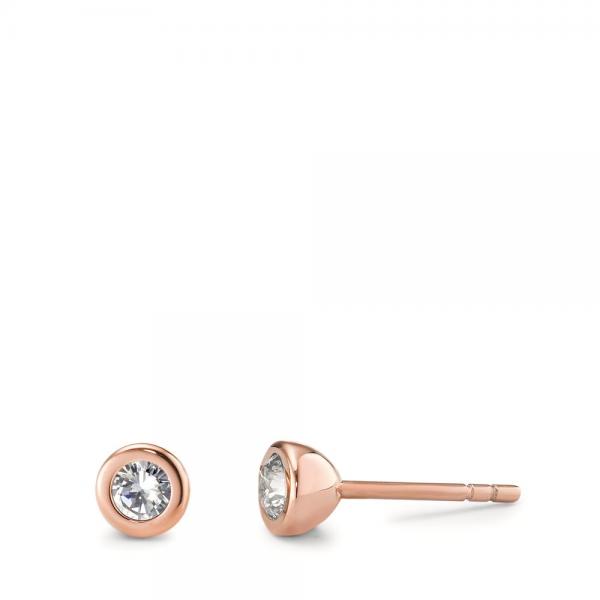 TeNo Ohrstecker Joy Roségold  Edelstahl und Crystal  594019