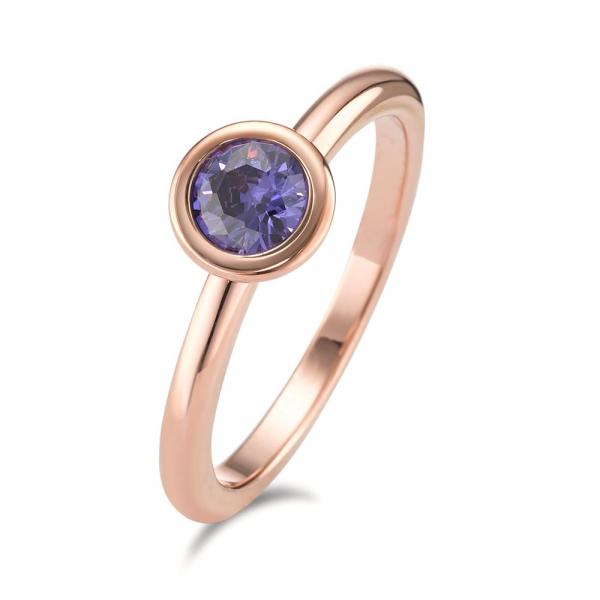 TeNo Ring Joy Roségold  Edelstahl und Purple  594034
