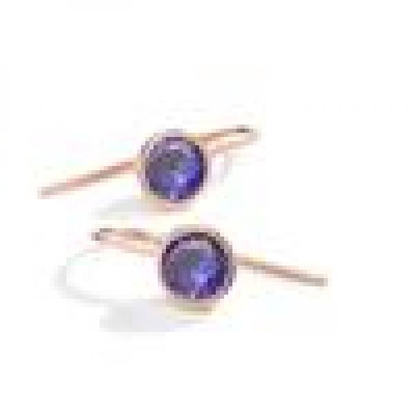 TeNo Ohrhänger Joy Roségold  Edelstahl und Purple  594035