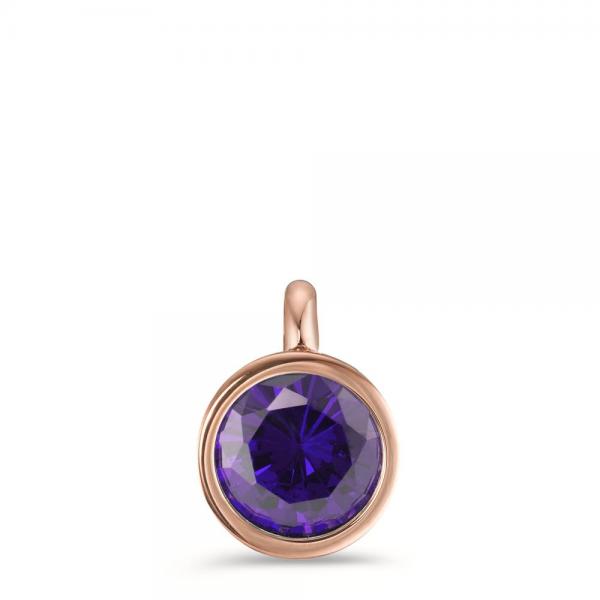 TeNo Charm-Anhänger Joy Roségold  Edelstahl und Purple  594039