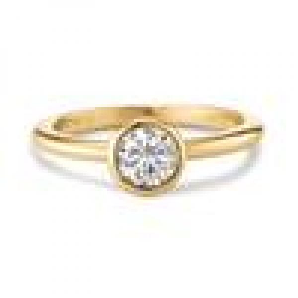 TeNo Ring Joy Gold  Edelstahl mit Crystal  594052