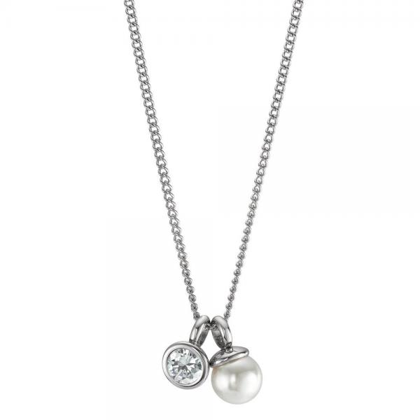 TeNo Halskette Joy mit Pearl Drop und Crystal  595837