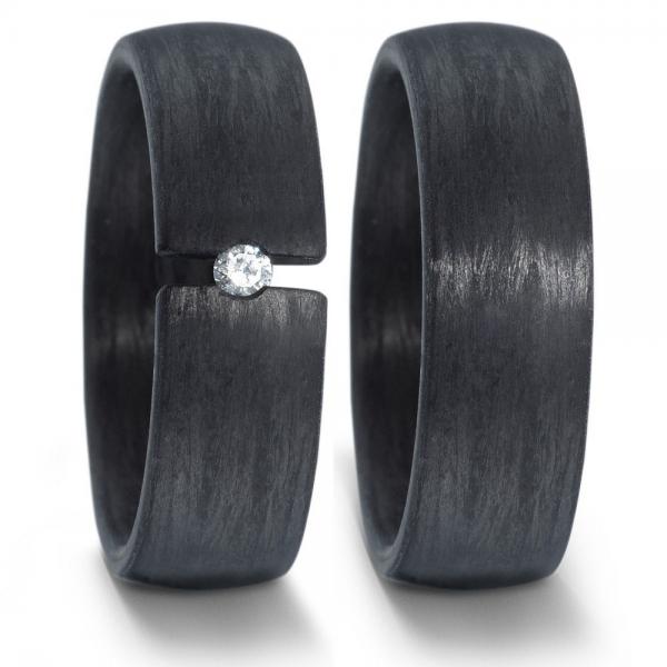 Trauringe Carbon von Titan Factory 59622/002/005/N000