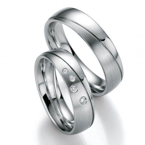 Trauringe Weissgold von Ruesch 66/20790-055