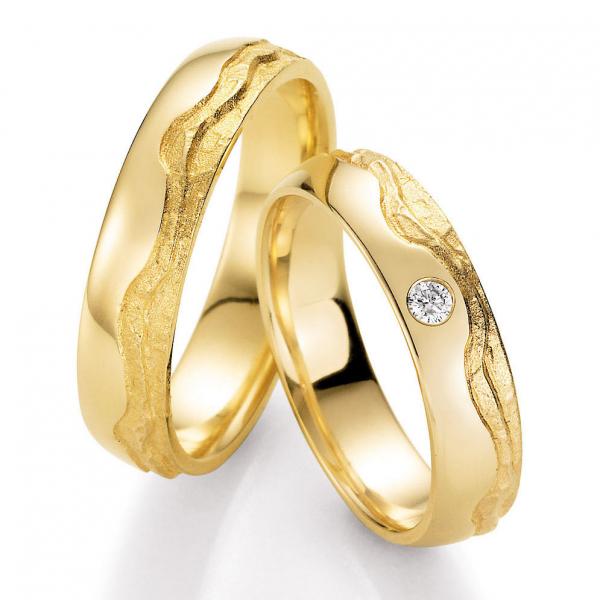 Trauringe Gelbgold von Ruesch 66/50050 + 66/50060
