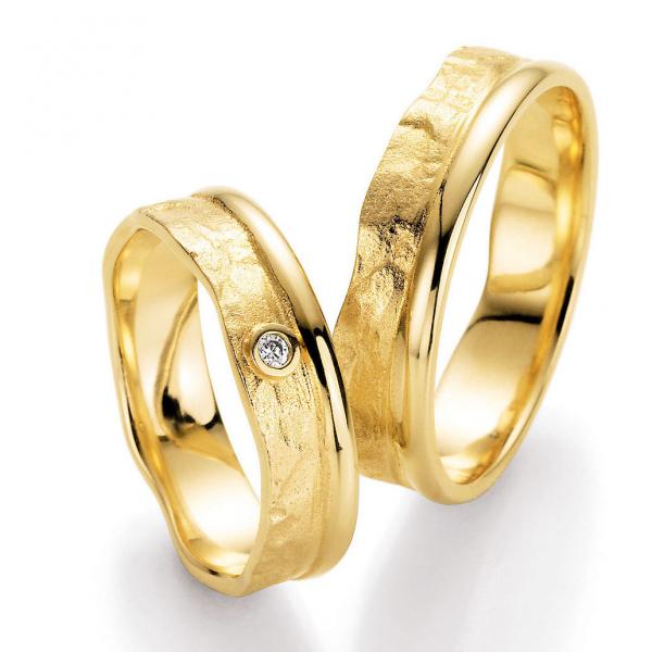 Trauringe Gelbgold von Ruesch 66/50130 + 66/50140