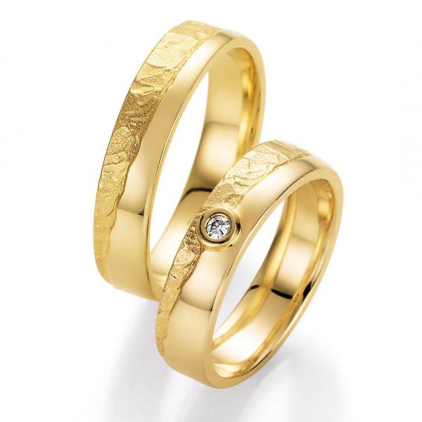 Trauringe Gelbgold von Ruesch 66/50170 + 66/50180