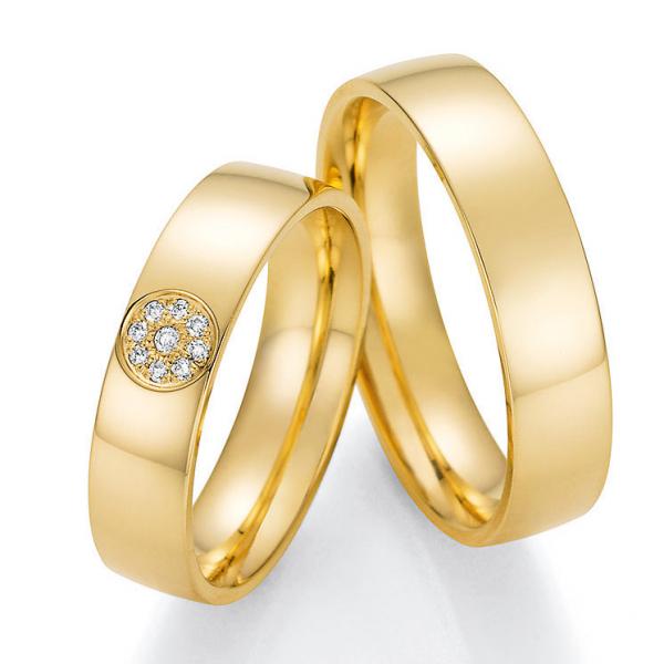 Trauringe Gelbgold von Ruesch 66/60050-052