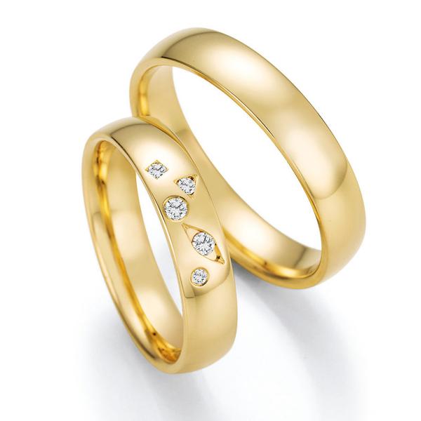 Trauringe Gelbgold von Ruesch 66/62070-045