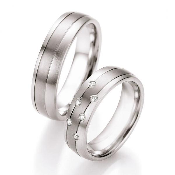 Partnerringe Edelstahl Gold/Keramik von Ruesch 68/TS604