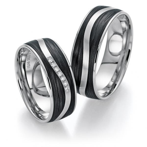 Trauringe Carbon von Bayer 60 88431 /070