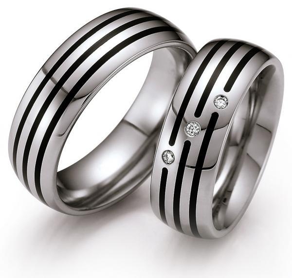 Partnerringe Edelstahl Gold/Keramik von Ruesch 88/S/145B.