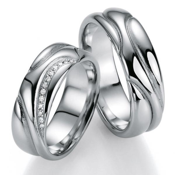 Trauringe Weissgold von Bayer 89022-070