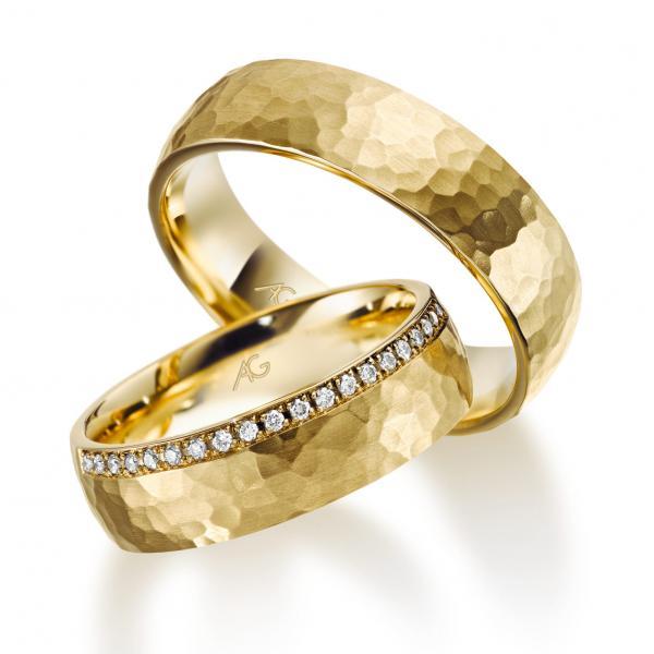 Trauringe Gelbgold von Gerstner 4/28673/6 + 28673/6