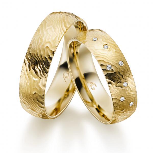 Trauringe Gelbgold von Gerstner 4/28682/6 + 28682/6