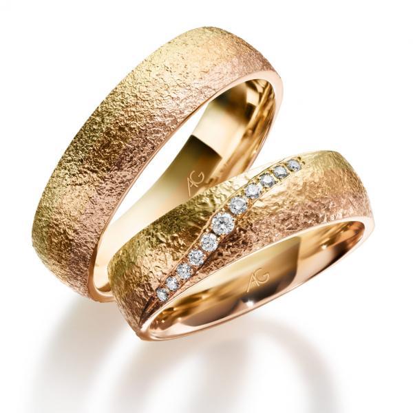 Trauringe Gelbgold von Gerstner 4/28690/6 + 28690/6