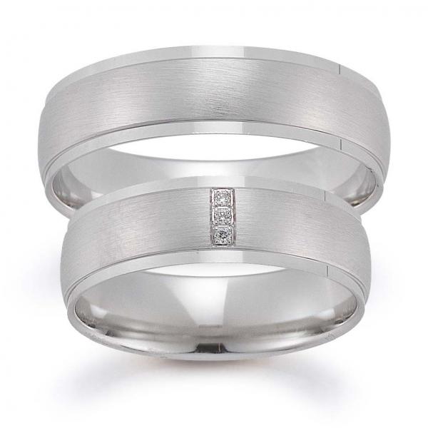 Trauringe Weissgold von Gerstner 4/28117/6