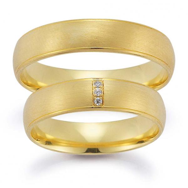 Trauringe Gelbgold von Gerstner 4/28113/5  + 28113/5