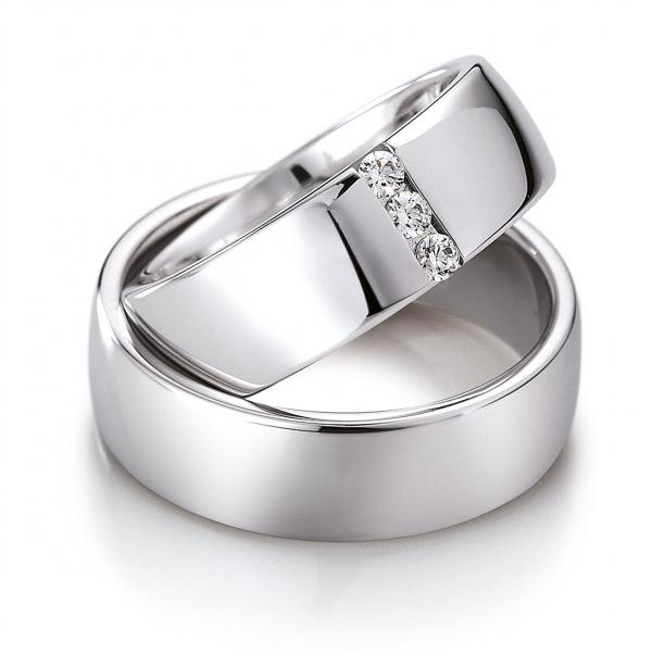 Trauringe Palladium von Gerstner 4/20508/7 + 20508/7