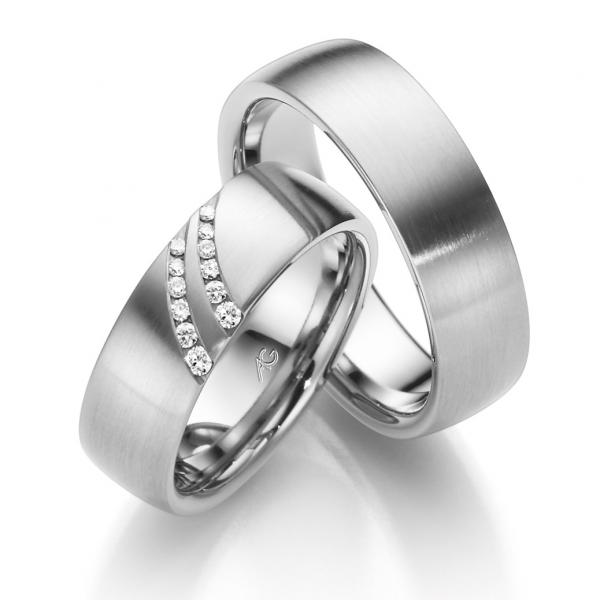 Trauringe Weissgold von Gerstner 4/28537/6.6
