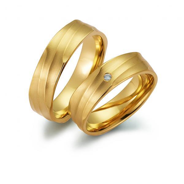 Trauringe Gelbgold von Gerstner 4/28247/6 + 28247/6
