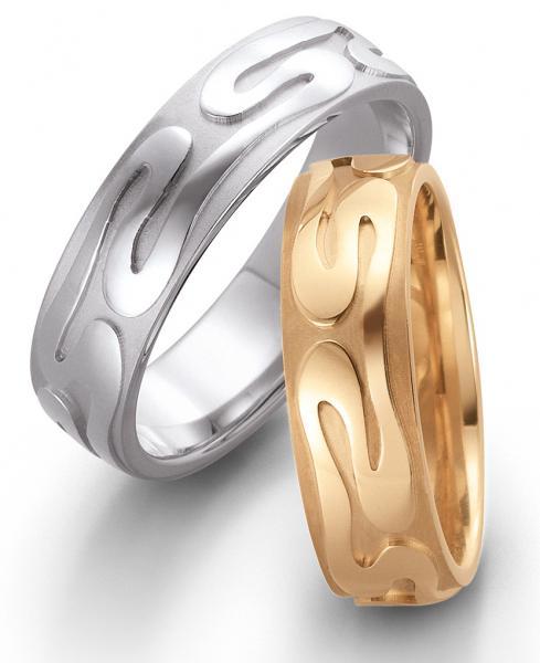 Trauringe Weissgold von Gerstner 28033/6 + 28033/6