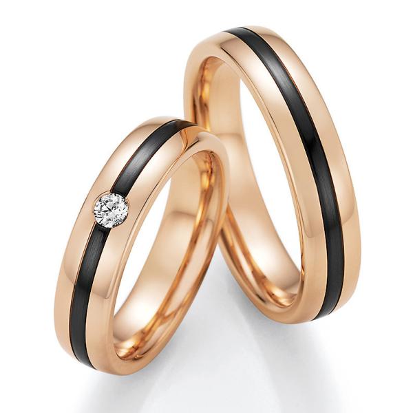 Exclusive Trauringe von Ruesch Gold and Black 14/10070-060