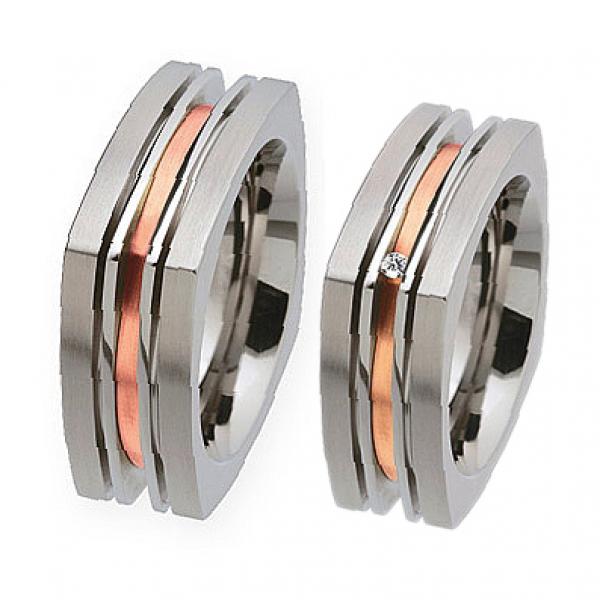 Partnerringe von Ernstes Design R183 + R182