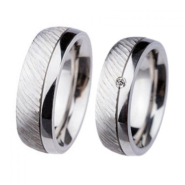 Partnerringe Edelstahl von Ernstes Design R363.7 +R362.7