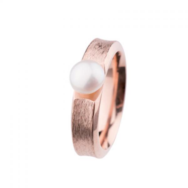 Ring R3735 rotvergoldet Button-Perle R373.5 von Ernstes Design