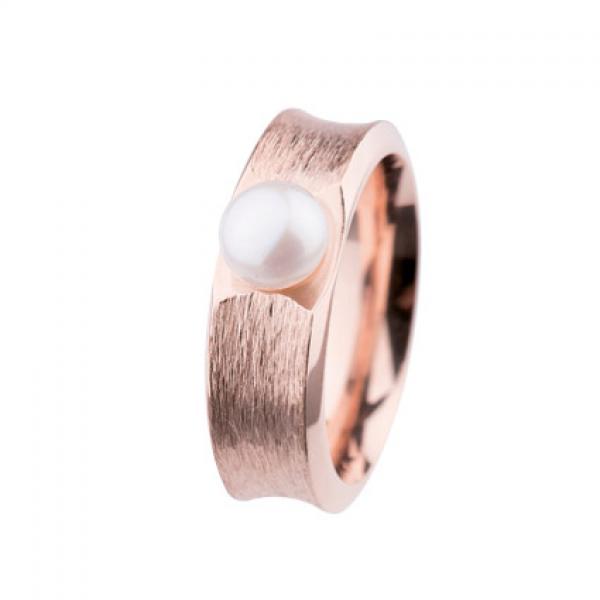 Ring R3737 rotvergoldet Button-Perle R373.7 von Ernstes Design