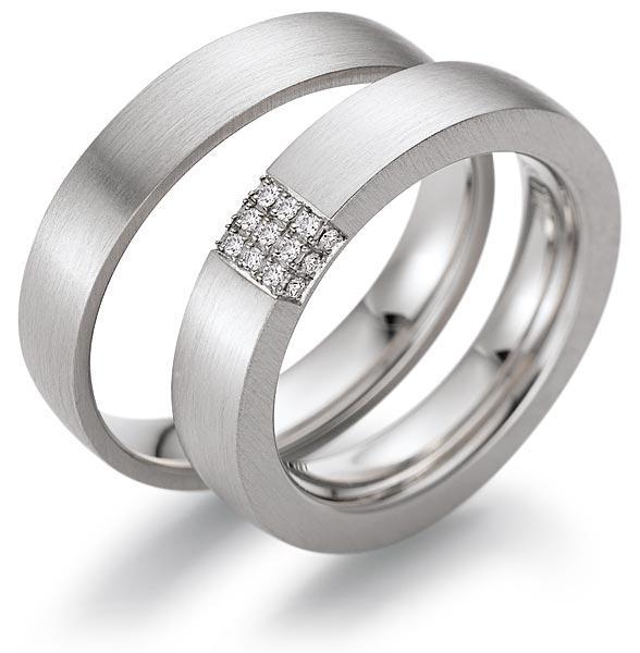 Trauringe Weissgold von Gerstner 4/27428/4.5