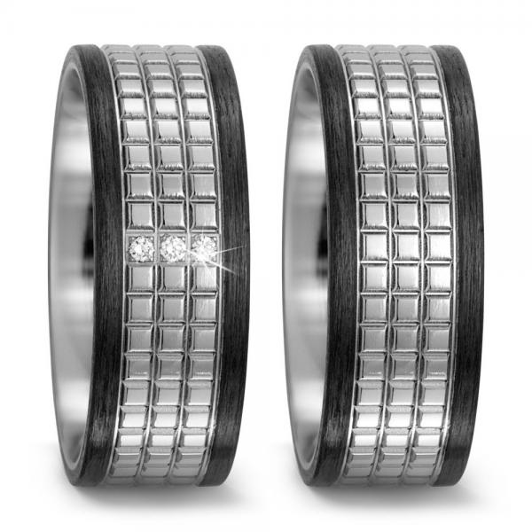 Trauringe Carbon von Titan Factory 52496/000/003/2050