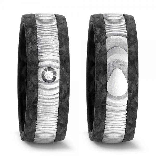 Trauringe Carbon von Titan Factory 52541/002/002/TN00