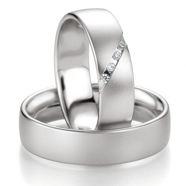 Trauringe Palladium von Breuning DR 026050 / HR 026060