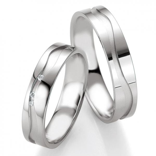 Trauringe Palladium von Breuning DR 026090 / HR 026100