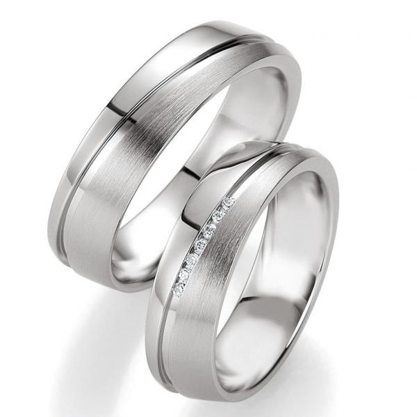 Trauringe Palladium von Breuning DR 026150 / HR 026160
