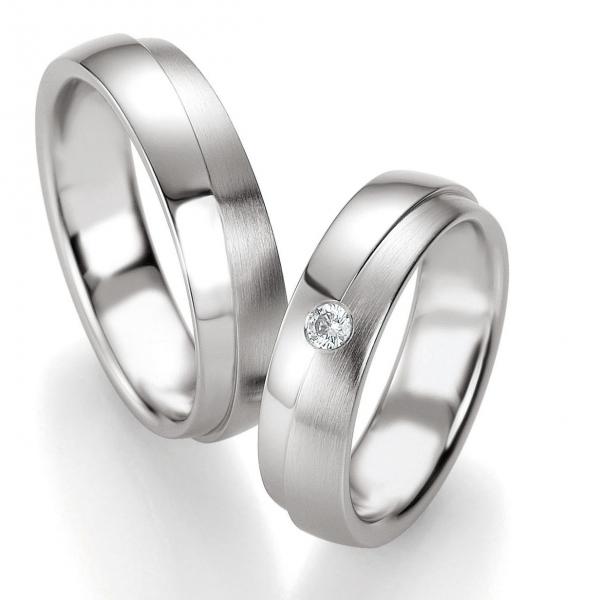 Trauringe Palladium von Breuning DR 026210 / HR 026220