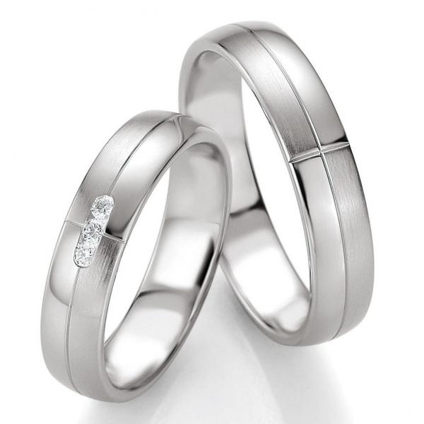 Trauringe Palladium von Breuning DR 026230 / HR 026240