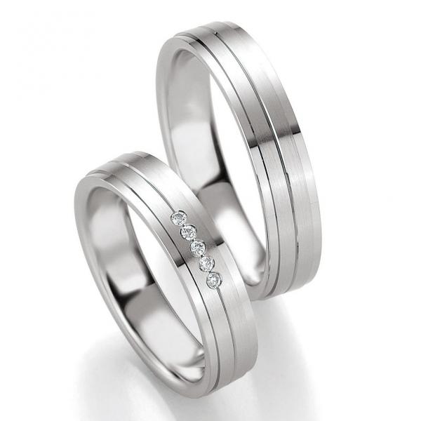 Trauringe Palladium von Breuning DR 026310 / HR 026320