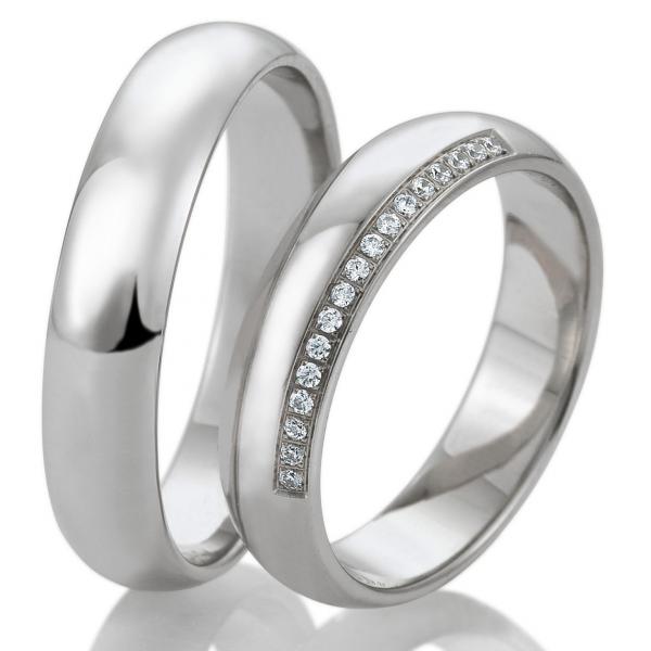 Trauringe Palladium von Breuning DR 026530 / HR 026540