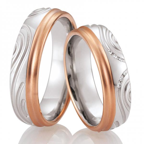 Trauringe Palladium von Breuning DR 026630 / HR 026640