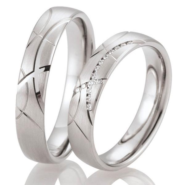 Trauringe Palladium von Breuning DR 026690 / HR 026700