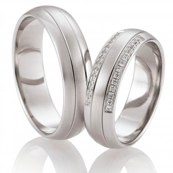 Trauringe Palladium von Breuning DR 026830 / HR 026840