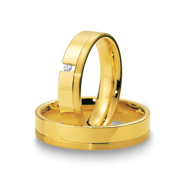 Trauringe Gelbgold von Breuning 48/04013 + 48/04014