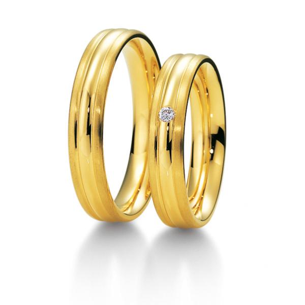 Trauringe Gelbgold von Breuning 48/04017 + 48/04018