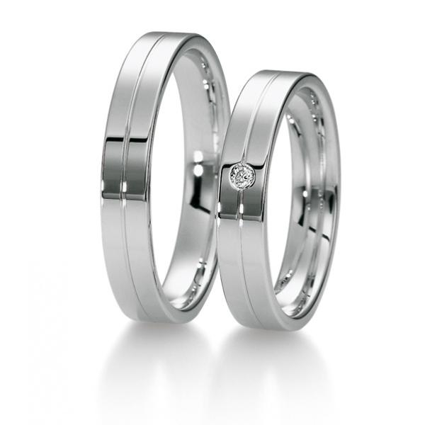 Trauringe Weissgold von Breuning 48/04027 + 48/04028