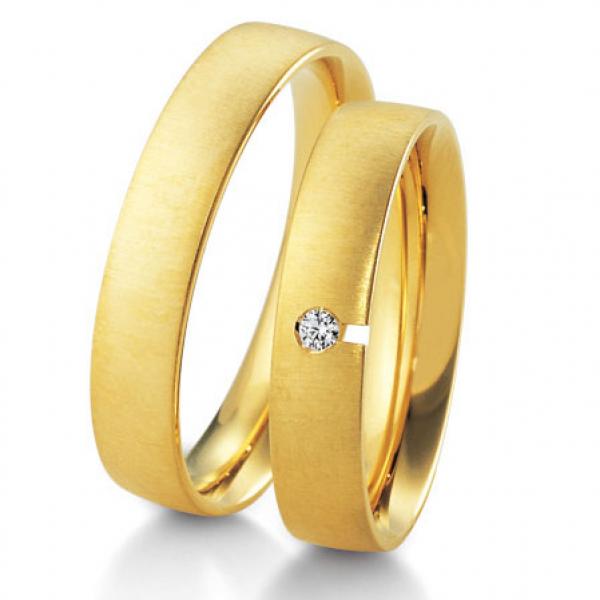 Trauringe Gelbgold von Breuning DR 041030 / HR 041040