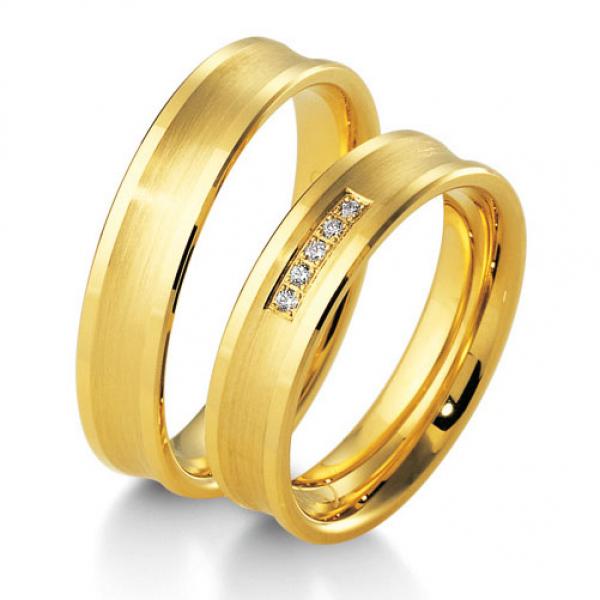 Trauringe Gelbgold von Breuning DR 041110 / HR 041120